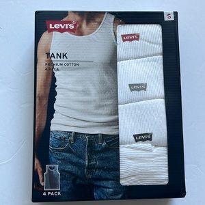 Levi’s Tanks men white 4 packs size S